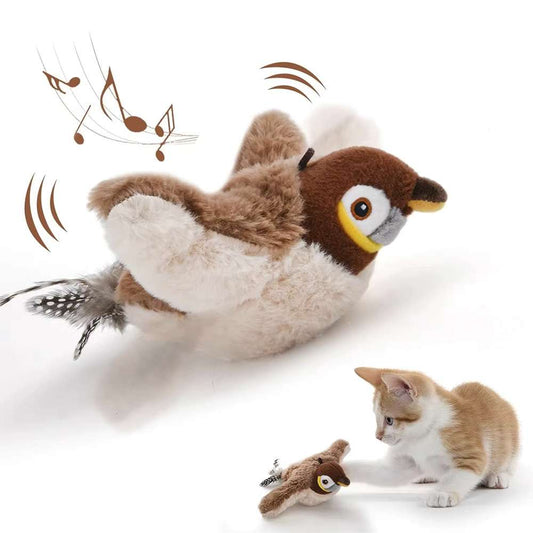 PELUCHE PÁJARO ELÉCTRICO PARA GATOS