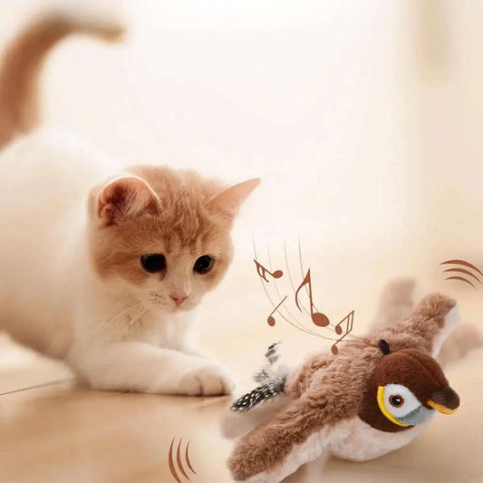 PELUCHE PÁJARO ELÉCTRICO PARA GATOS